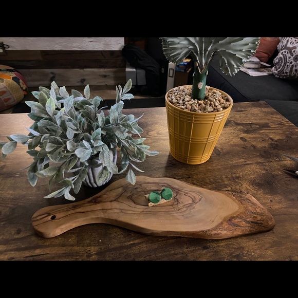 Handmade Abstract Clay Earrings - Forest Greens - Picture 4 of 5